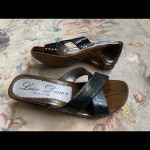 Luisa Diorio Made in Italy slip on sandals size 8M